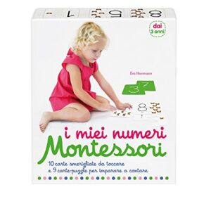 I Miei Numeri Montessori 10 Carte Smerigliate Da Toccare E 9 Carte Puzzle Per Imparare A Contare Italiano Copertina Flessibile 5 Apr 2016 0.jpg